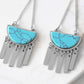 Bianca Collection - Silver Turquoise Earrings