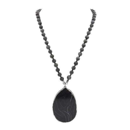 Onyx Collection - Silver Slade Necklace