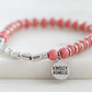 Phoebe Collection - Silver Coral Bracelet