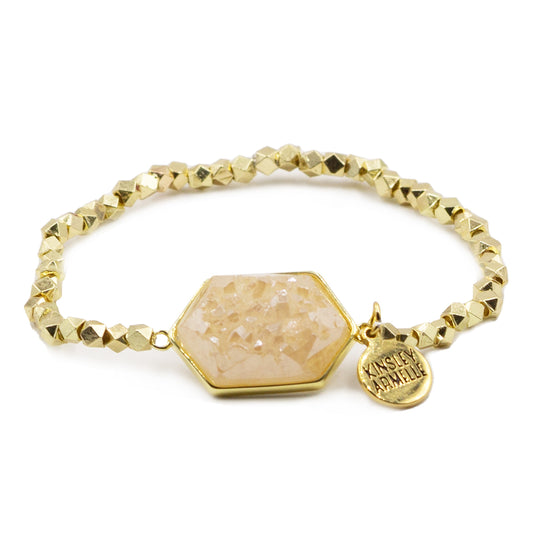 Andrea Collection - Amber Quartz Bracelet