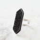 Bangle Collection - Silver Magna Raven Quartz Ring