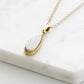 Druzy Collection - Petite Quartz Drop Necklace