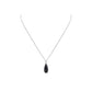Druzy Collection - Silver Raven Petite Quartz Drop Necklace