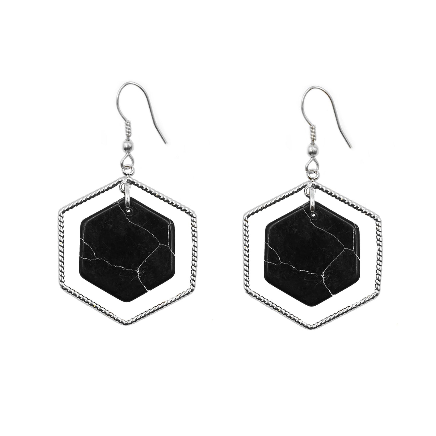 Eva Collection - Silver Stella Earrings