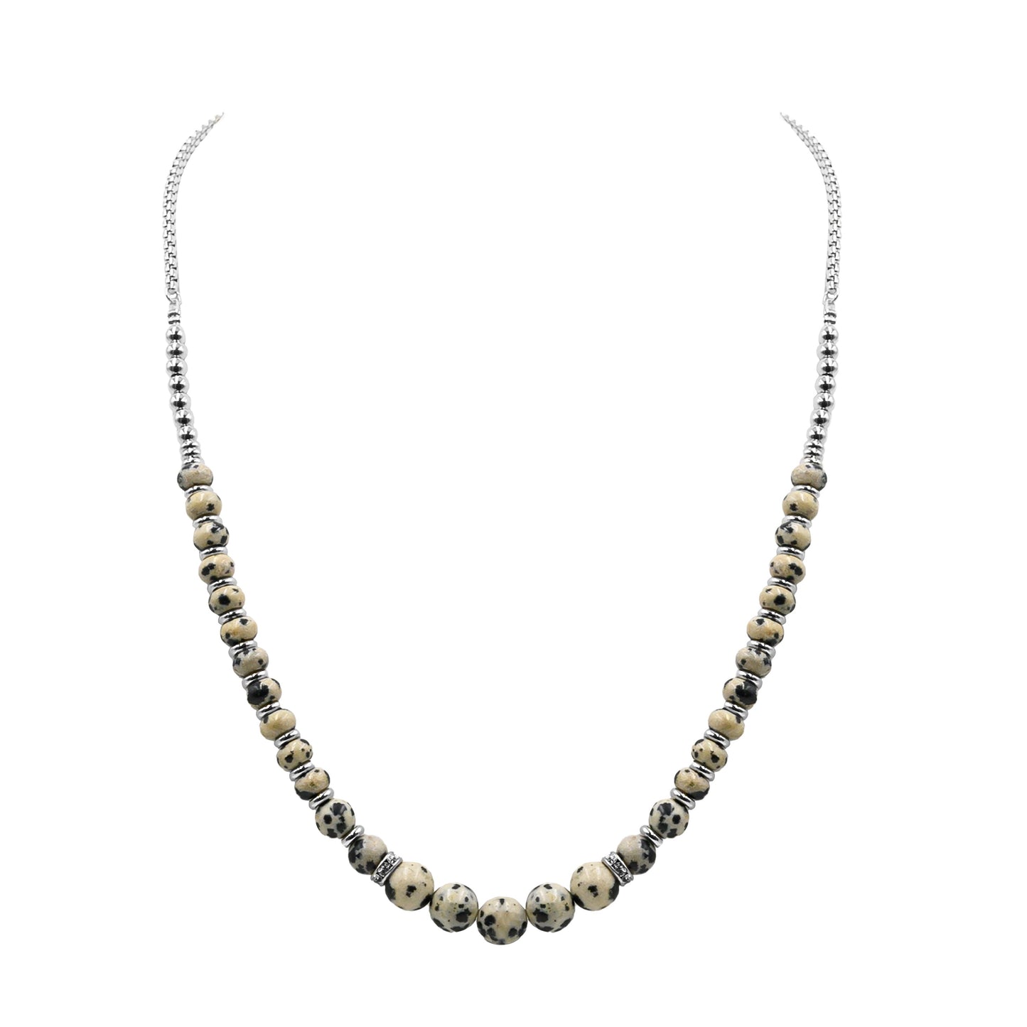 Phoebe Collection - Silver Speckle Necklace