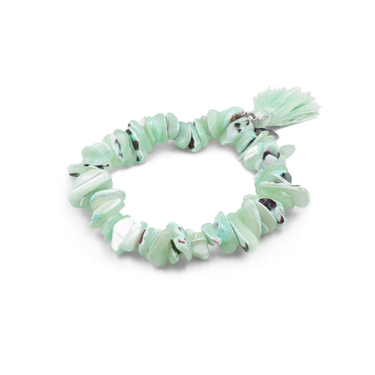 Tassel Collection - Silver Turquoise Bracelet