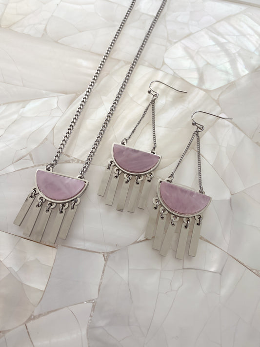Bianca Collection - Silver Lilac Earrings (Limited Edition)