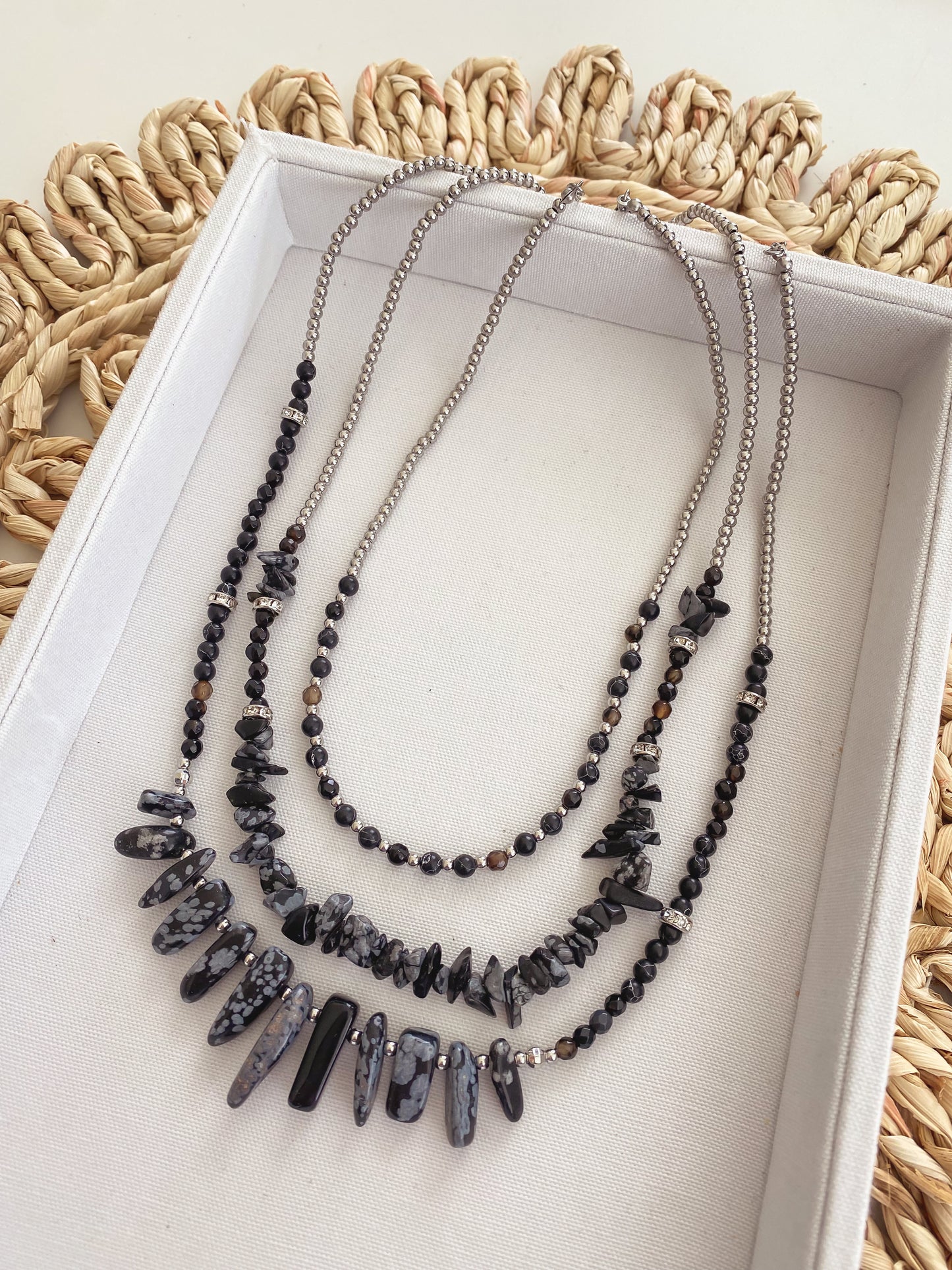 Cluster Collection - Silver Moxie Necklace