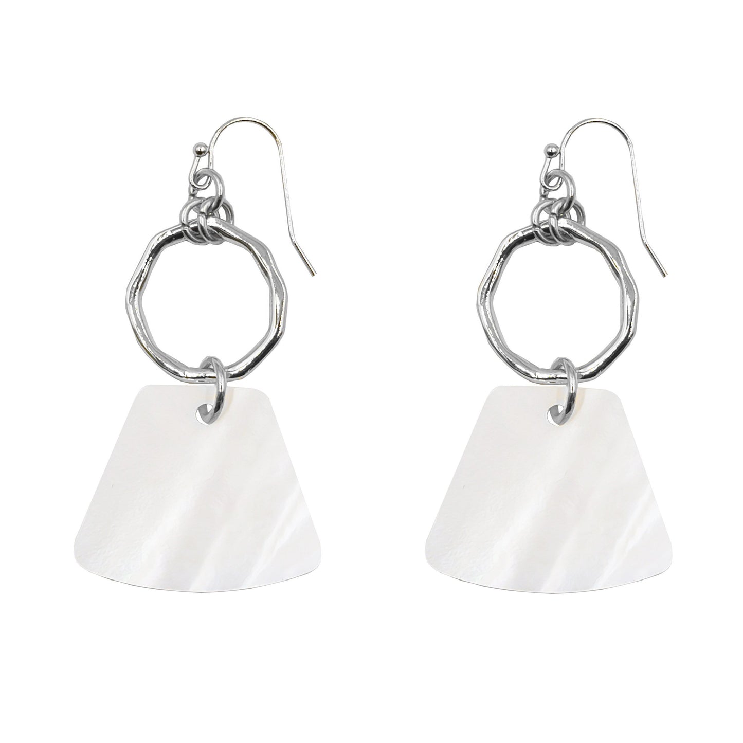 Diana Collection - Silver Pearl Earrings