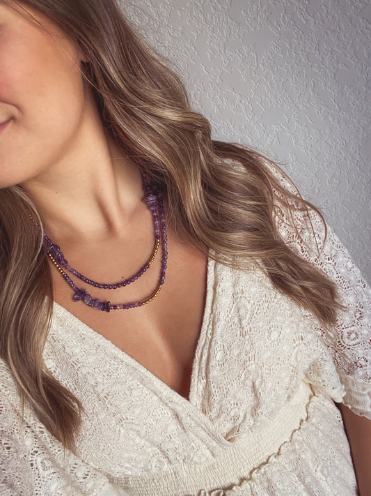 Epsi Collection - Mulberry Wrap Necklace