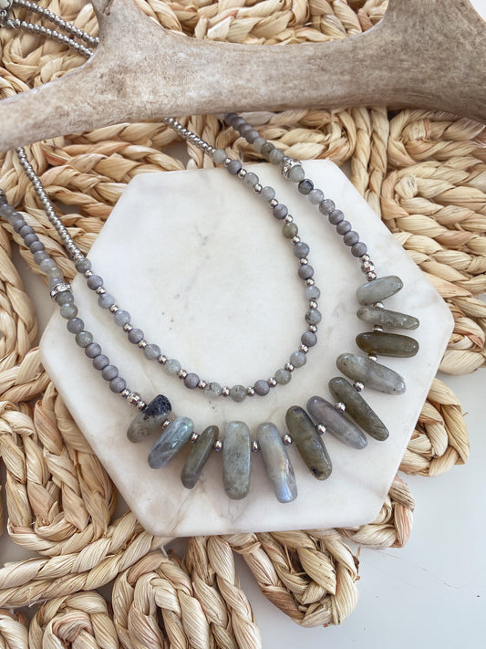 Farrah Collection - Silver Haze Necklace
