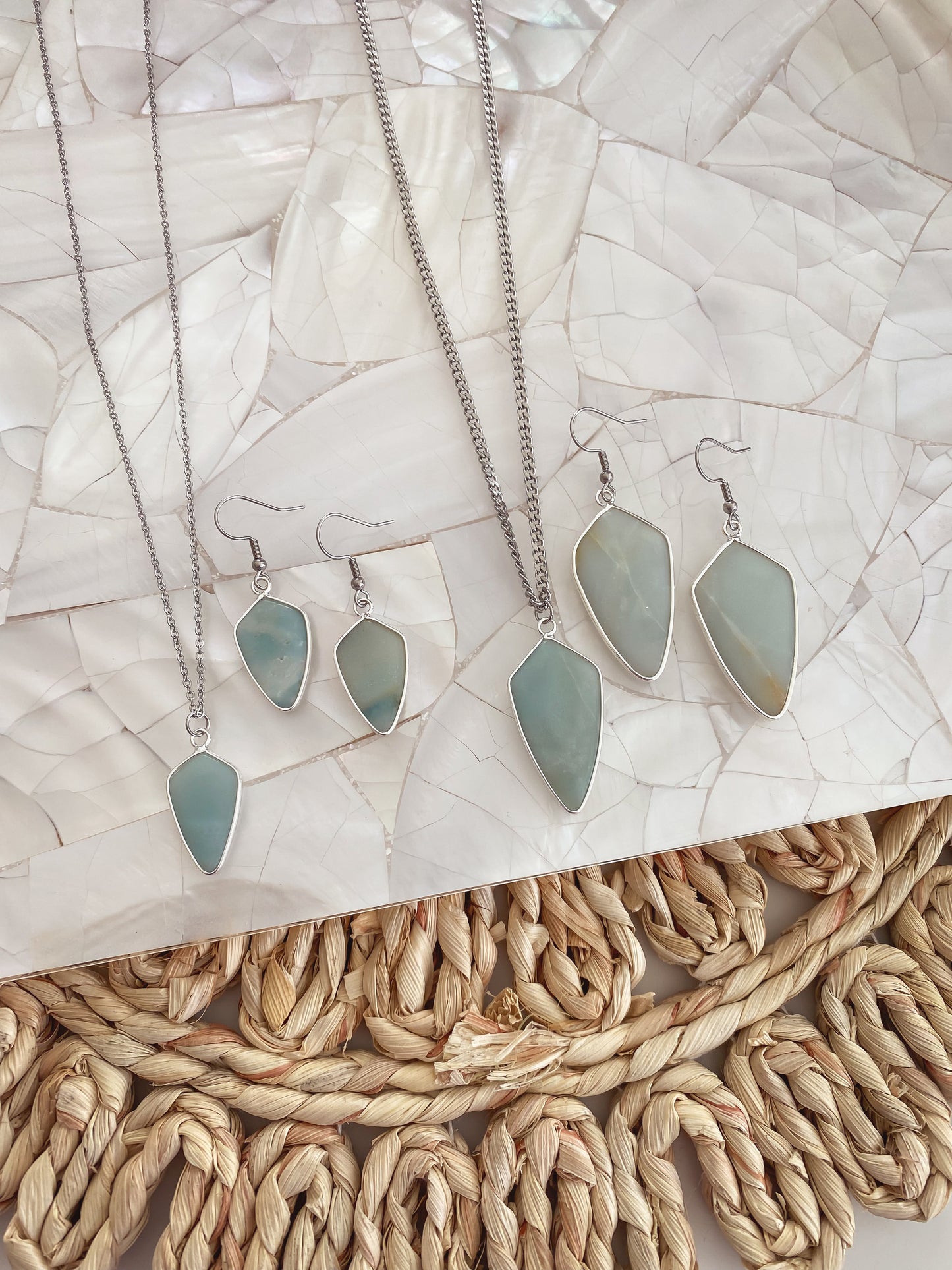 Ivy Collection - Silver Solar Earrings