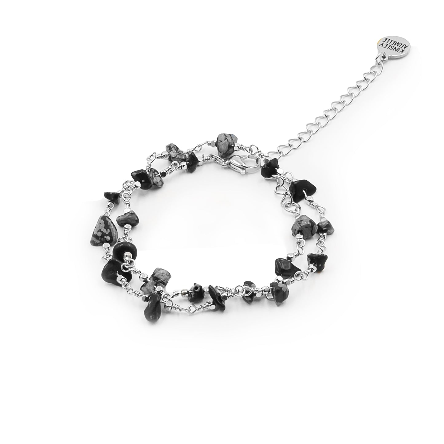 Luiza Collection - Silver Moxie Wrap Bracelet