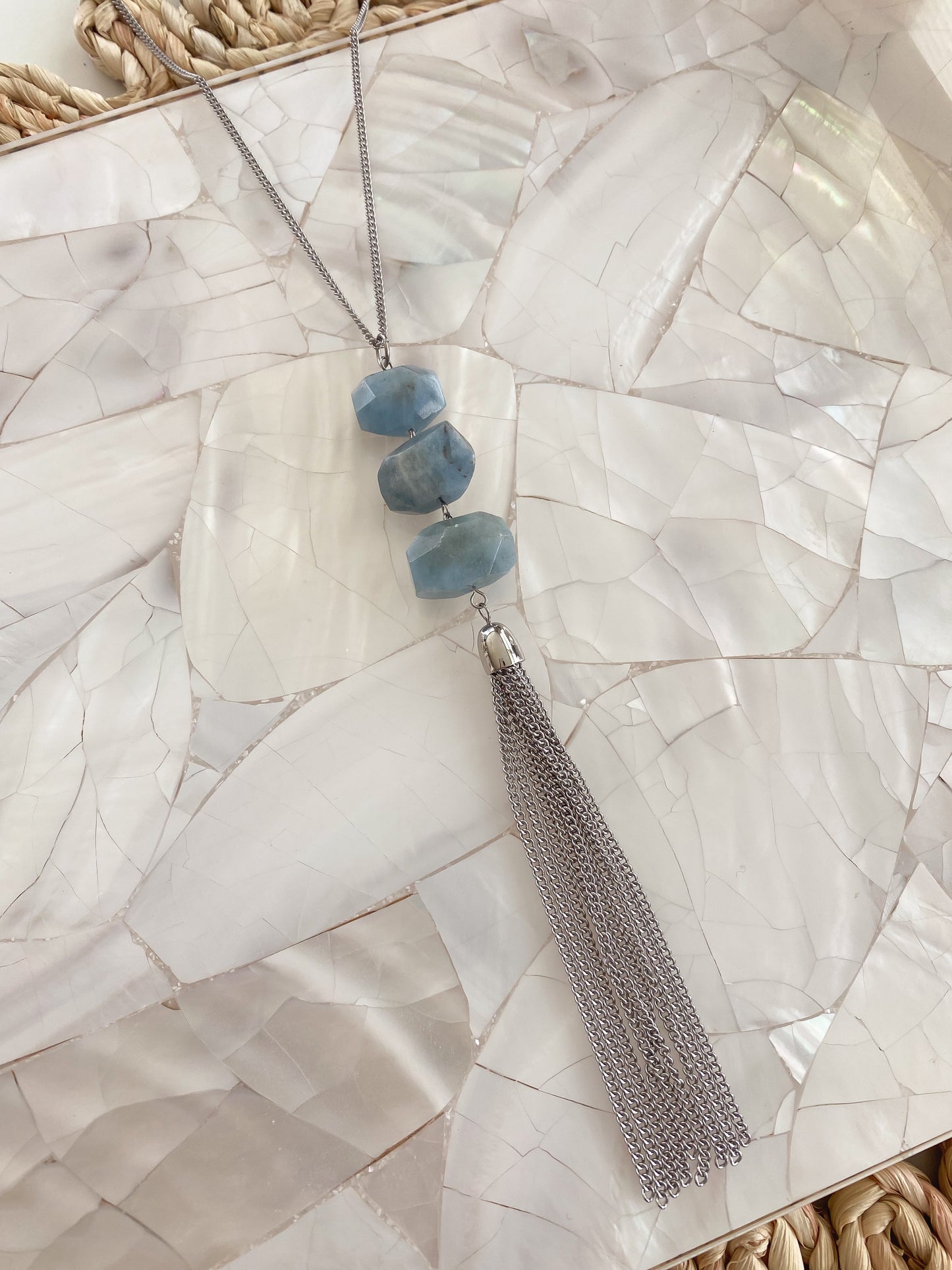 Mineral Collection - Silver Mint Necklace