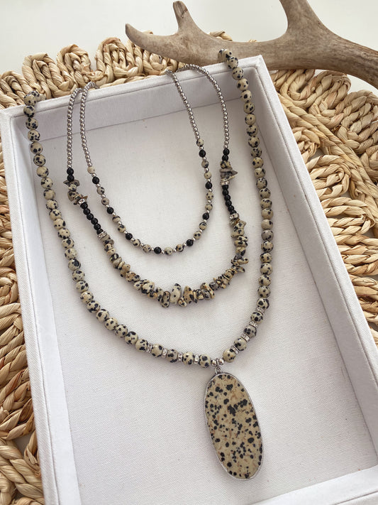 Montana Collection - Silver Speckle Necklace