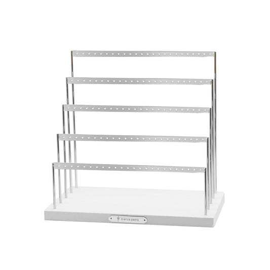 Organizer Collection - Silver Earring Ladder - 5 Rows