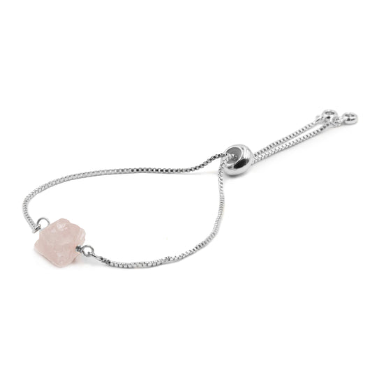 Percy Collection - Silver Raw Ballet Stone Bracelet