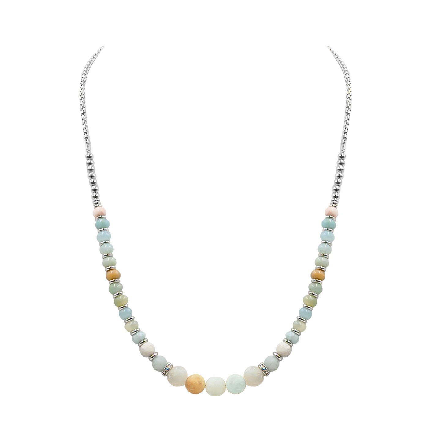 Phoebe Collection - Silver Solar Necklace