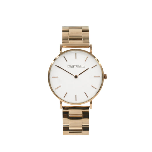 Tempus Collection - Rose Gold Ashen Steel Watch