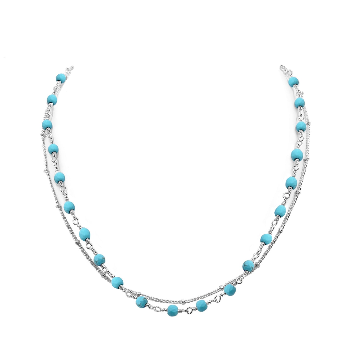 Vail Collection - Silver Turquoise Necklace