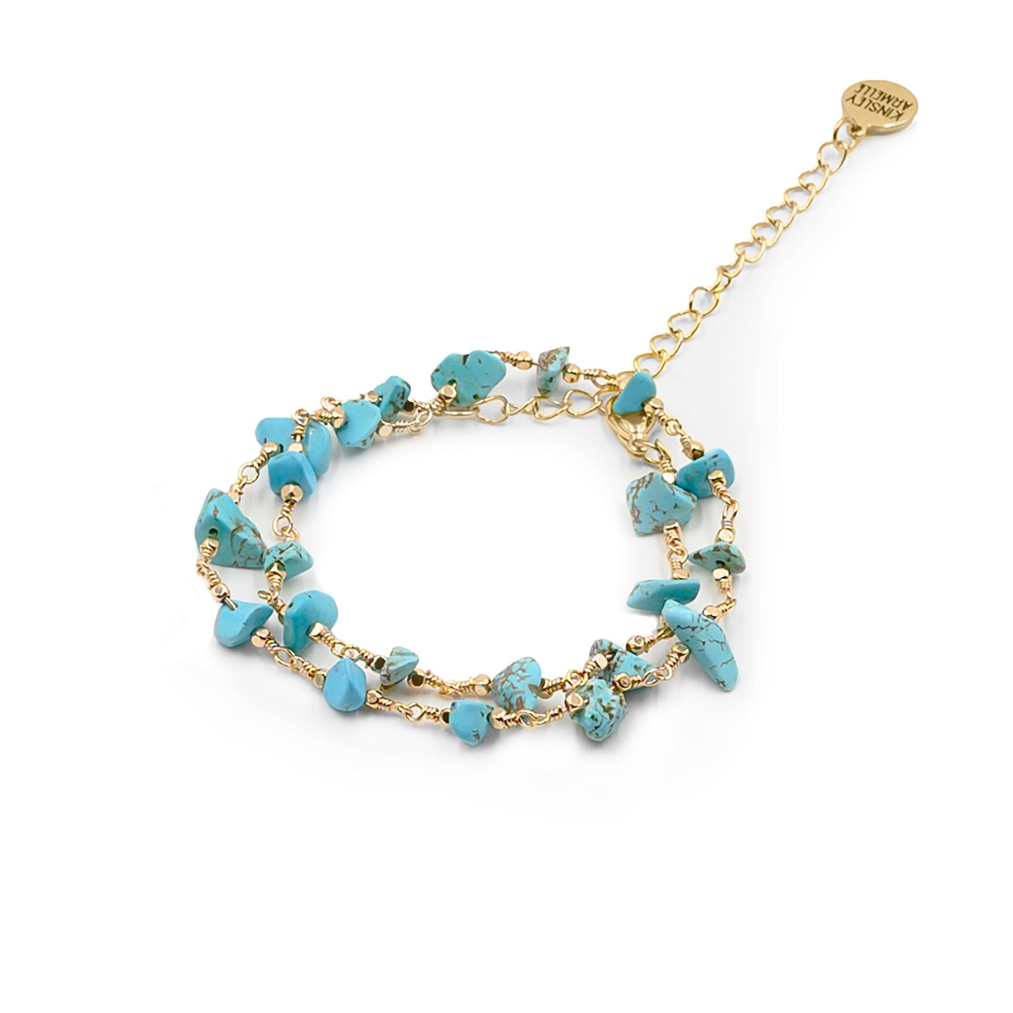 Luiza Collection - Turquoise Wrap Bracelet